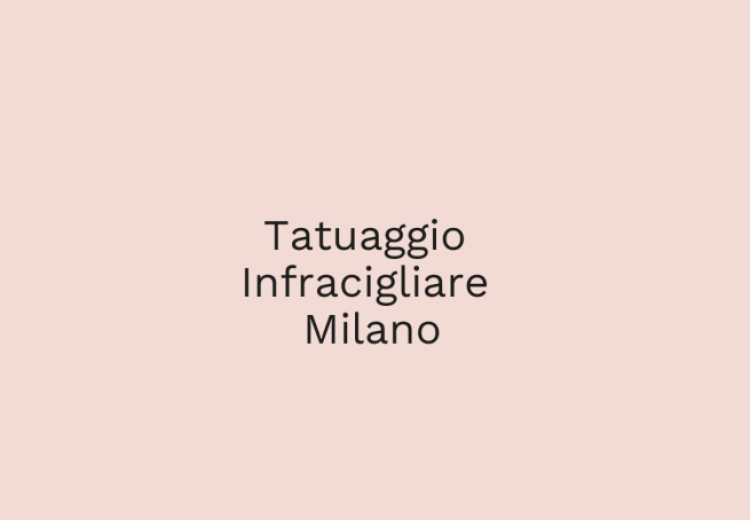 Tatuaggio Infracigliare Milano